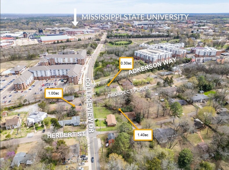 202 College View St, Starkville, MS for sale - Aerial - Image 3 of 24