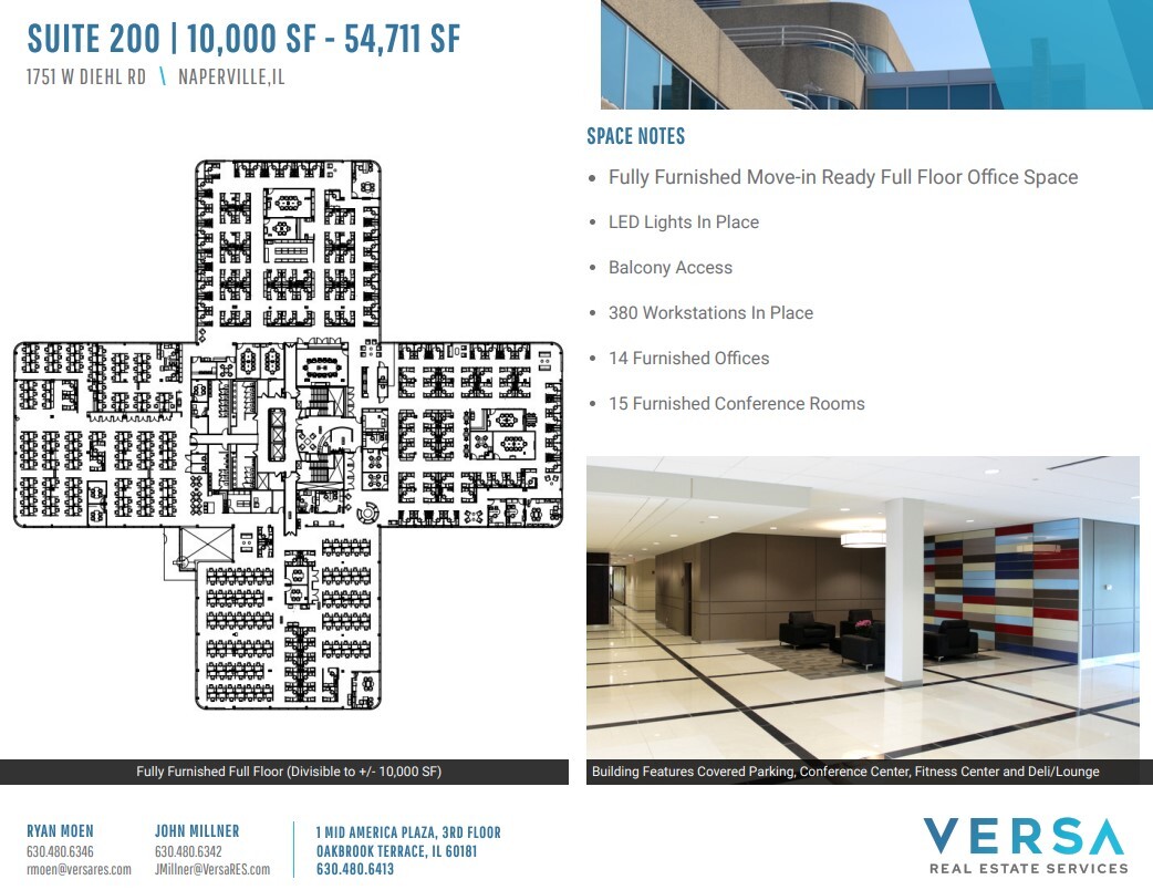 1751-1771 W Diehl Rd, Naperville, IL for lease Floor Plan- Image 1 of 2