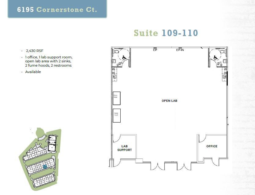 6185 Cornerstone Ct E, San Diego, CA for lease Floor Plan- Image 1 of 1