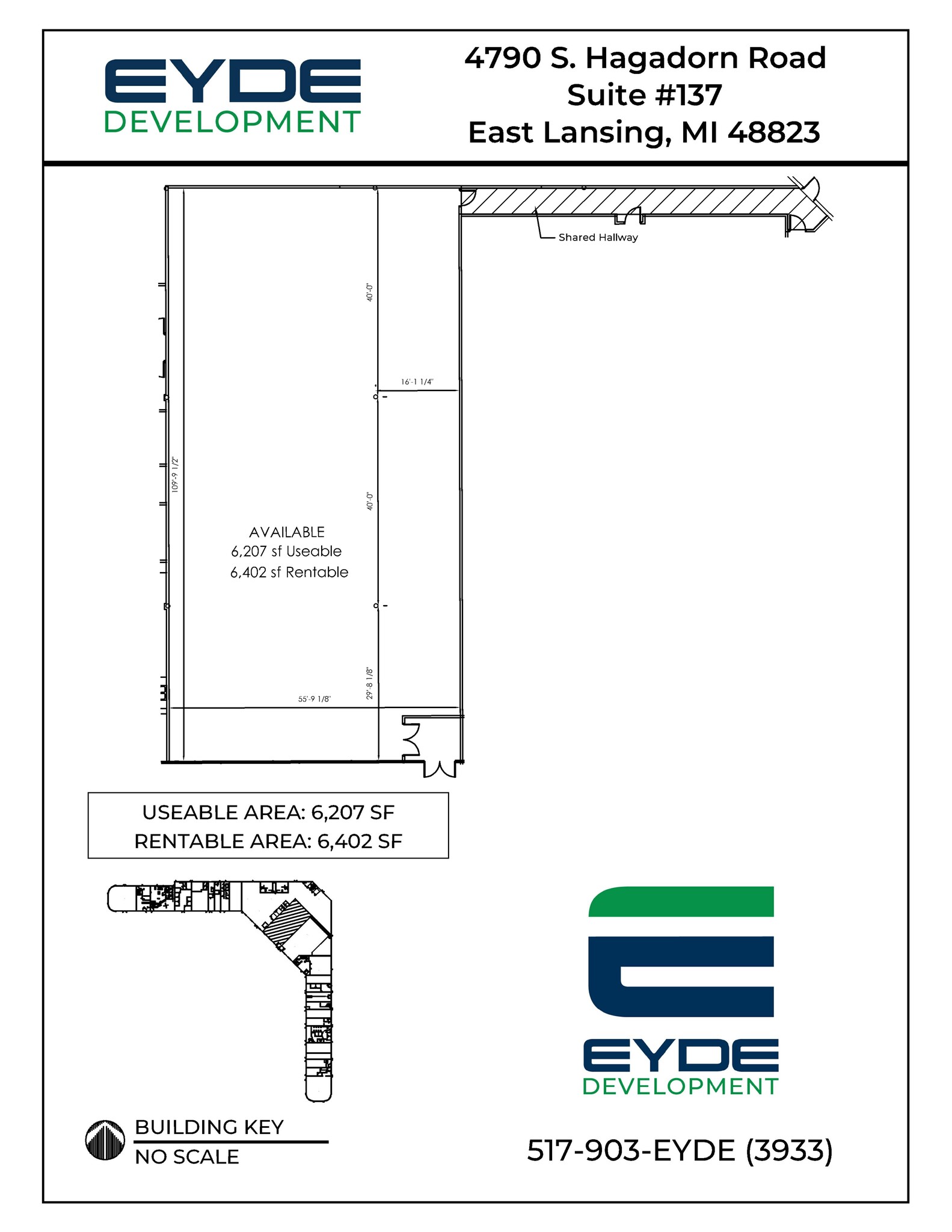 4790 S Hagadorn Rd, East Lansing, MI for lease Site Plan- Image 1 of 1