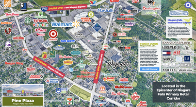 8207-8351 Niagara Falls Blvd, Niagara Falls, NY - aerial  map view