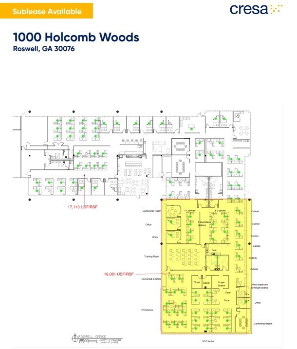 1000 Holcomb Woods Pky, Roswell, GA for lease Floor Plan- Image 1 of 1
