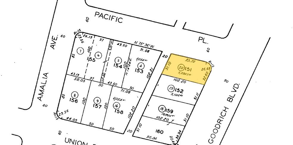 1257 Goodrich Blvd, Commerce, CA for sale - Plat Map - Image 3 of 4