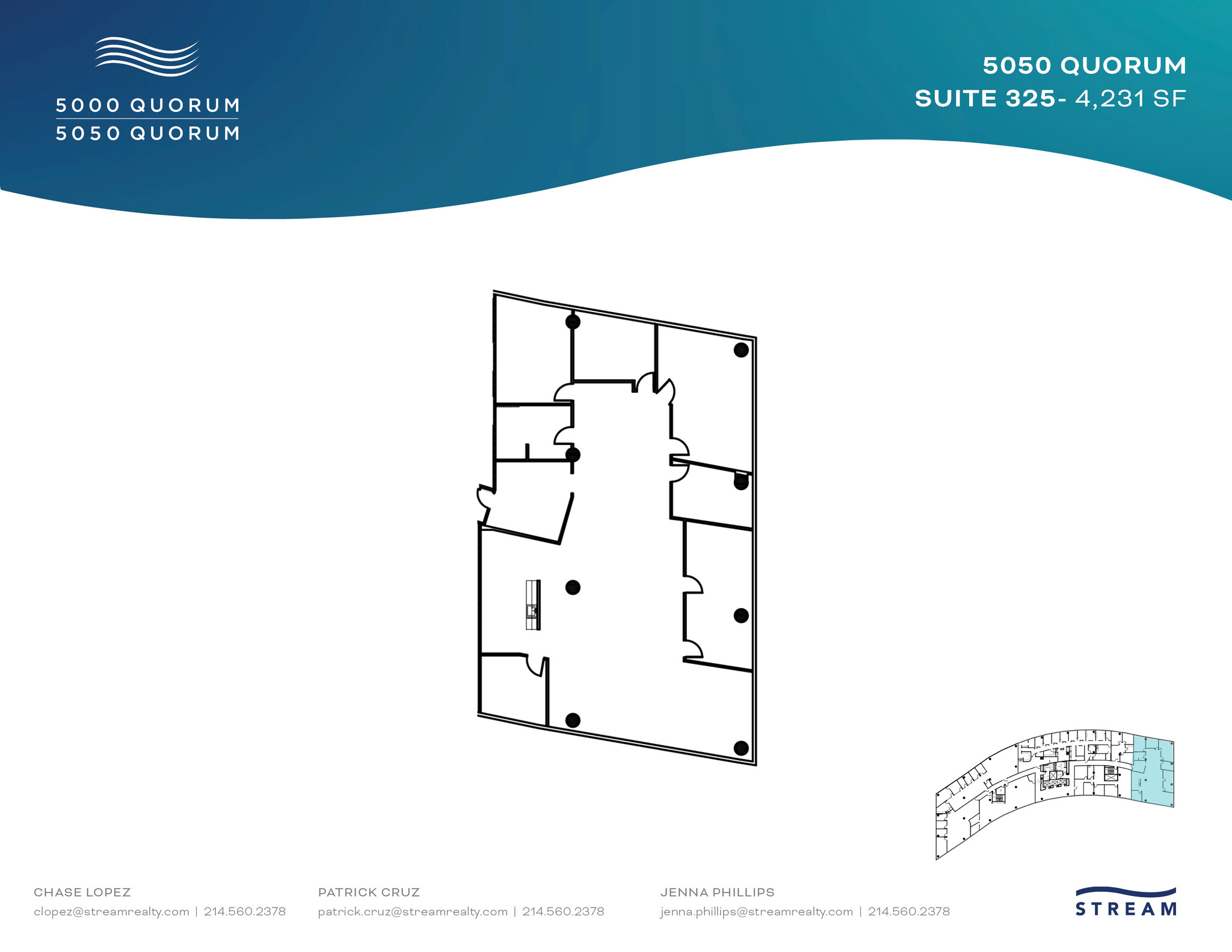 5050 Quorum Dr, Dallas, TX for lease Floor Plan- Image 1 of 1