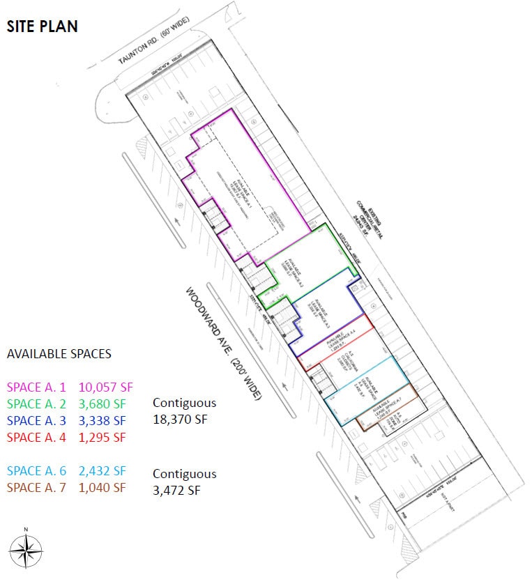 33202-33278 Woodward Ave, Birmingham, MI for lease Floor Plan- Image 1 of 3
