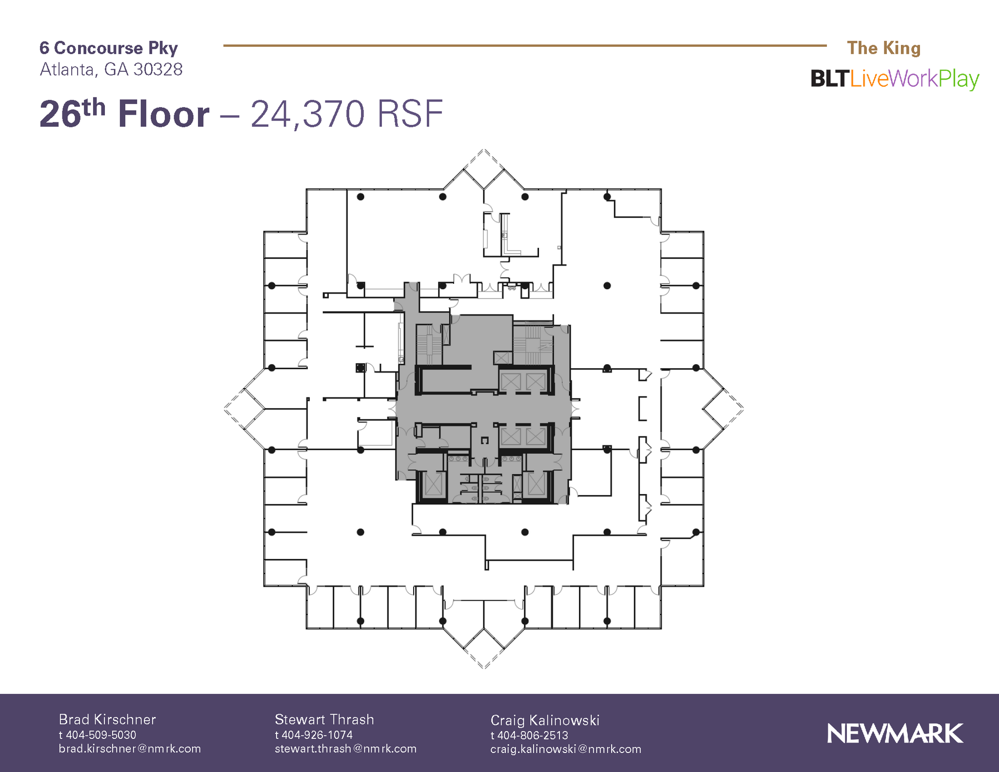 6 Concourse Pky NE, Atlanta, GA for lease Floor Plan- Image 1 of 1