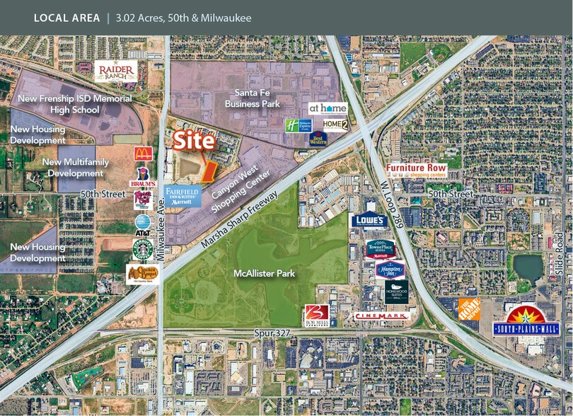 6050 50th St, Lubbock, TX for sale - Aerial - Image 2 of 2