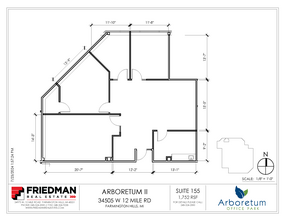 34505 W 12 Mile Rd, Farmington Hills, MI for lease Floor Plan- Image 1 of 3