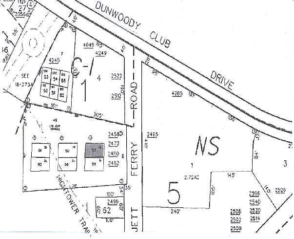 2494 Jett Ferry Rd, Dunwoody, GA for lease - Plat Map - Image 3 of 3