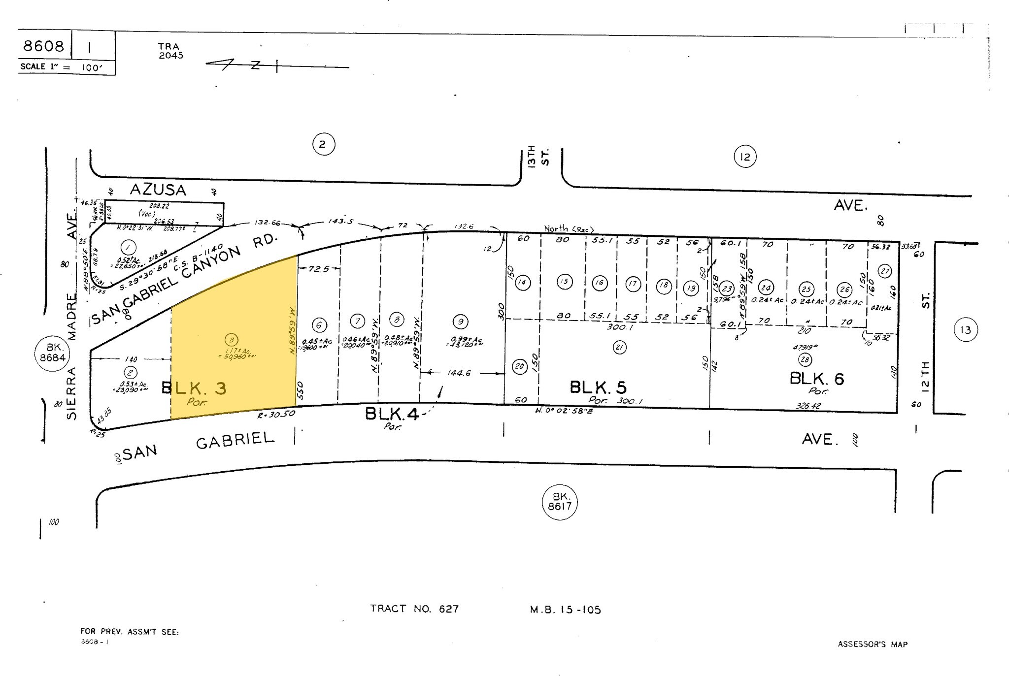 1381 N San Gabriel Canyon Rd, Azusa, CA for sale Plat Map- Image 1 of 1
