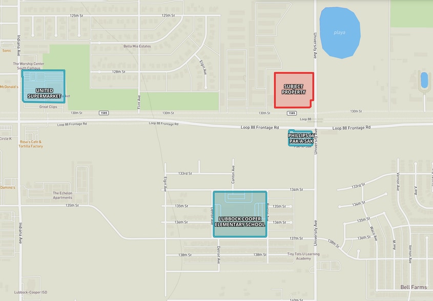 Loop 88 and University Ave ave, Lubbock, TX for sale - Building Photo - Image 1 of 5