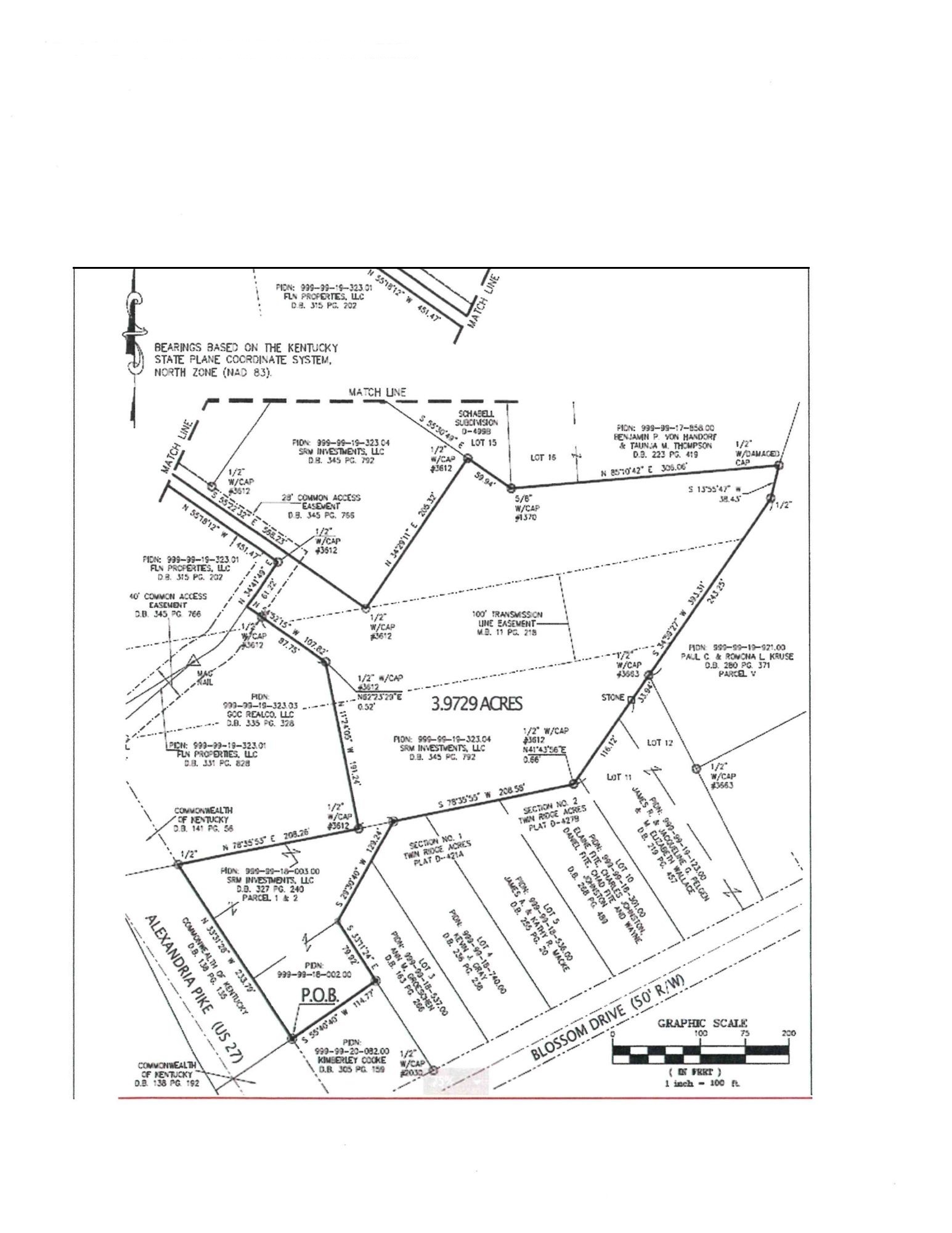 US 27 & Windsor Drive, Cold Spring, KY for sale Plat Map- Image 1 of 3