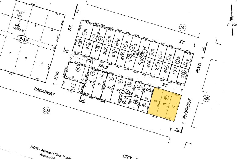 1049 Broadway, Sacramento, CA for lease - Plat Map - Image 2 of 11