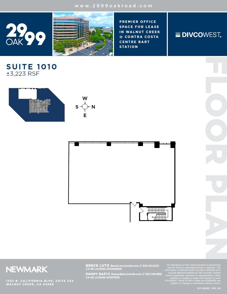 2999 Oak Rd, Walnut Creek, CA for lease Floor Plan- Image 1 of 1