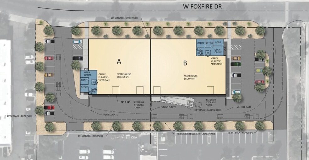 Foxfire Industrial (Proposed) portfolio of 2 properties for sale on LoopNet.com - Site Plan - Image 3 of 5