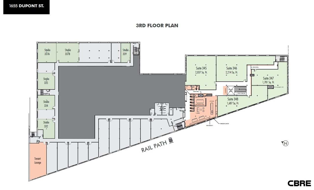 1655 Dupont St, Toronto, ON for lease Floor Plan- Image 1 of 1