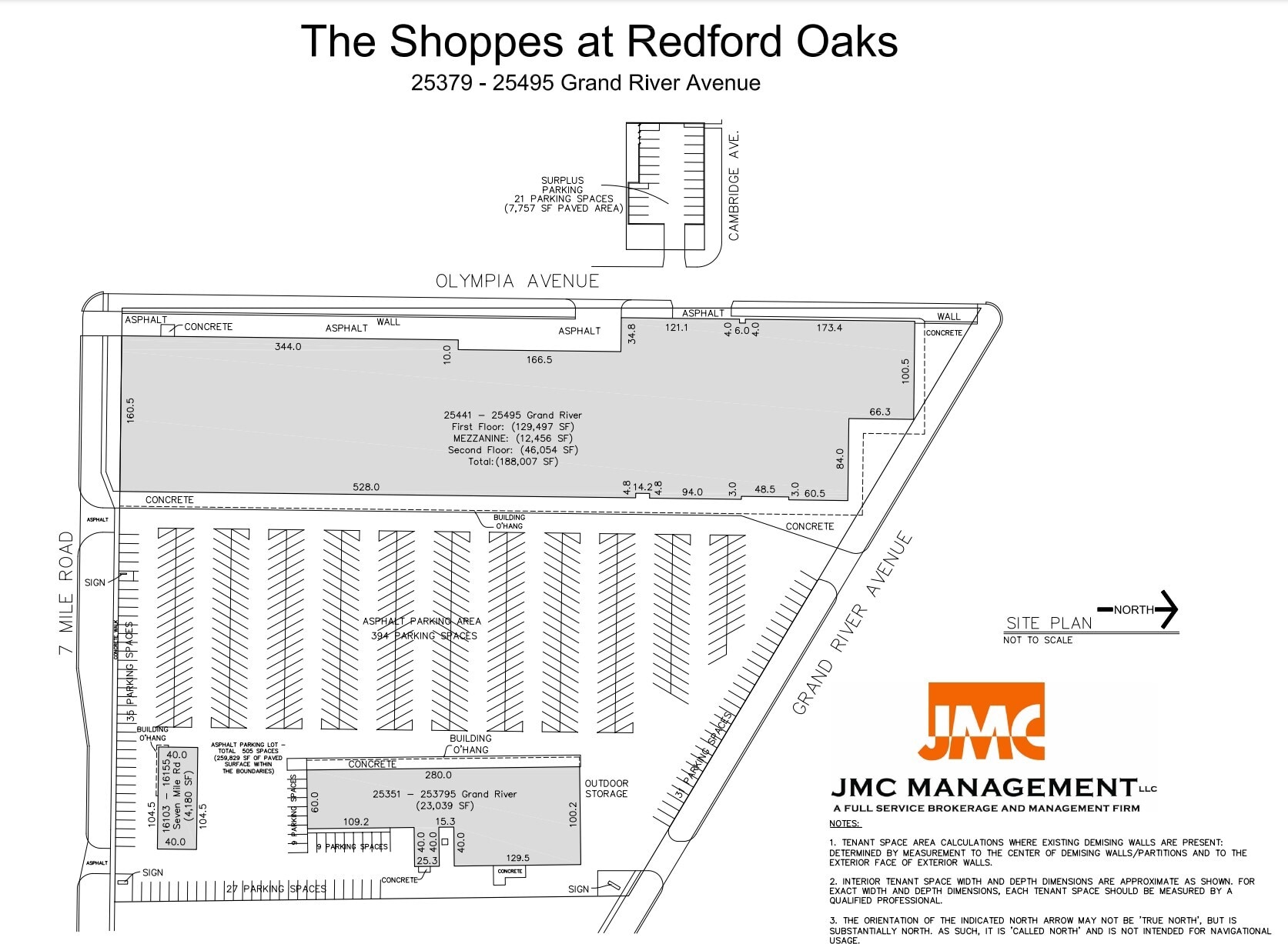 25351-25495 Grand River Ave, Redford, MI for lease Site Plan- Image 1 of 3