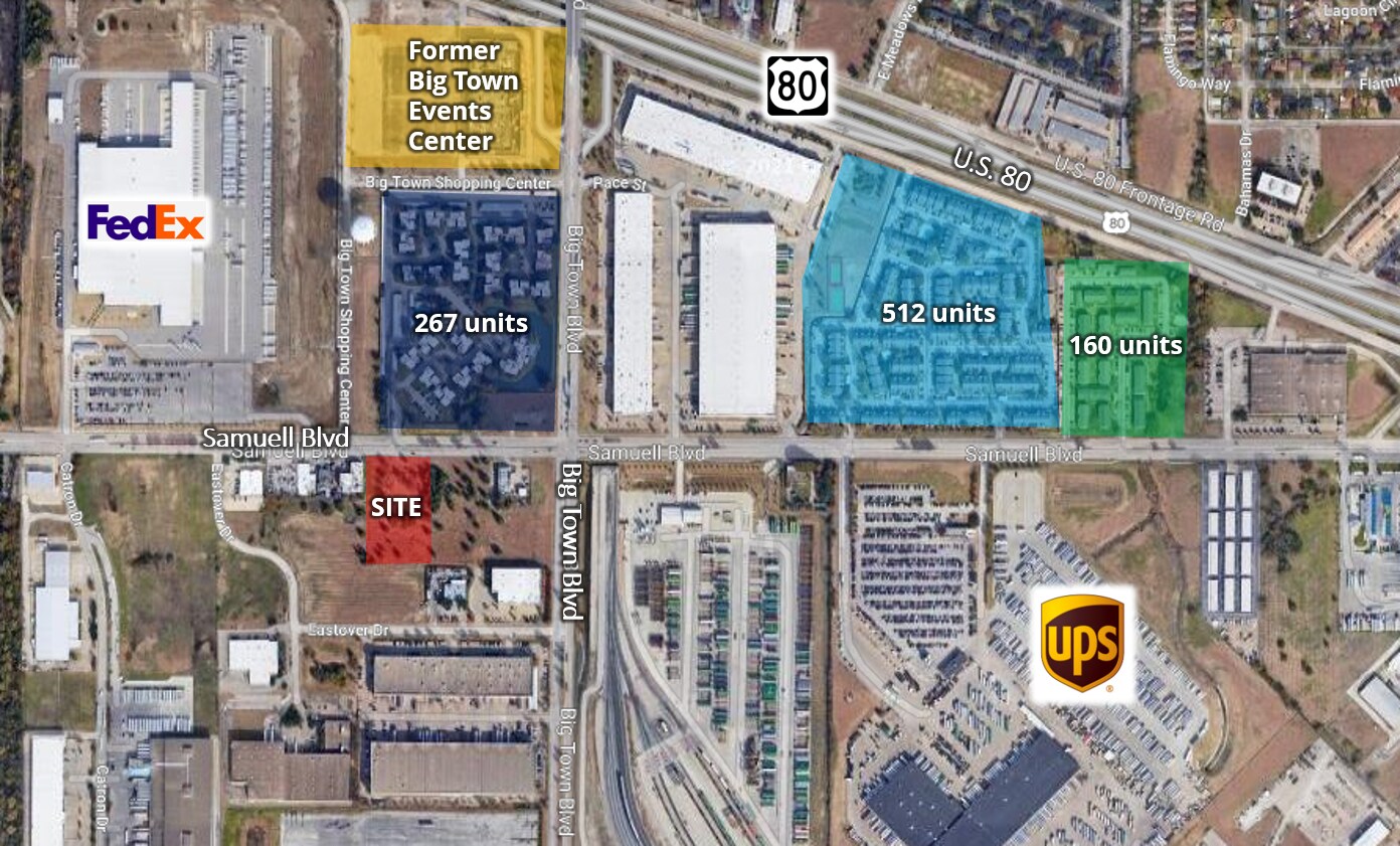 4800 Samuell, Mesquite, TX for sale Aerial- Image 1 of 3