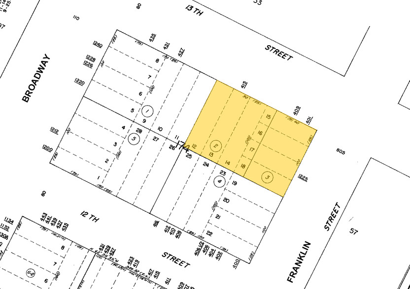 409 13th St, Oakland, CA for lease - Plat Map - Image 2 of 17