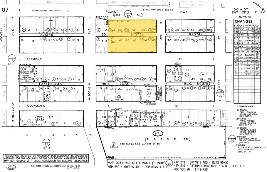 805-875 S Coast Hwy, Oceanside, CA for lease - Plat Map - Image 2 of 2