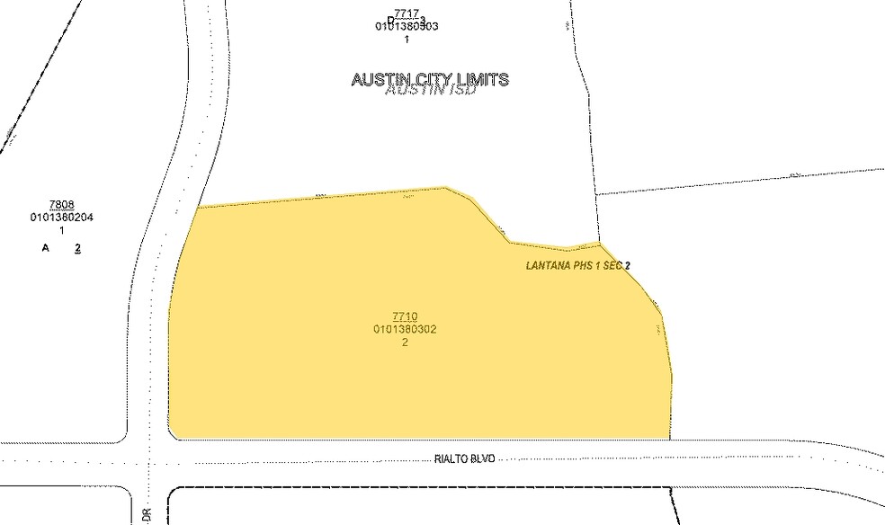 7710 Rialto Blvd, Austin, TX for lease - Plat Map - Image 2 of 35