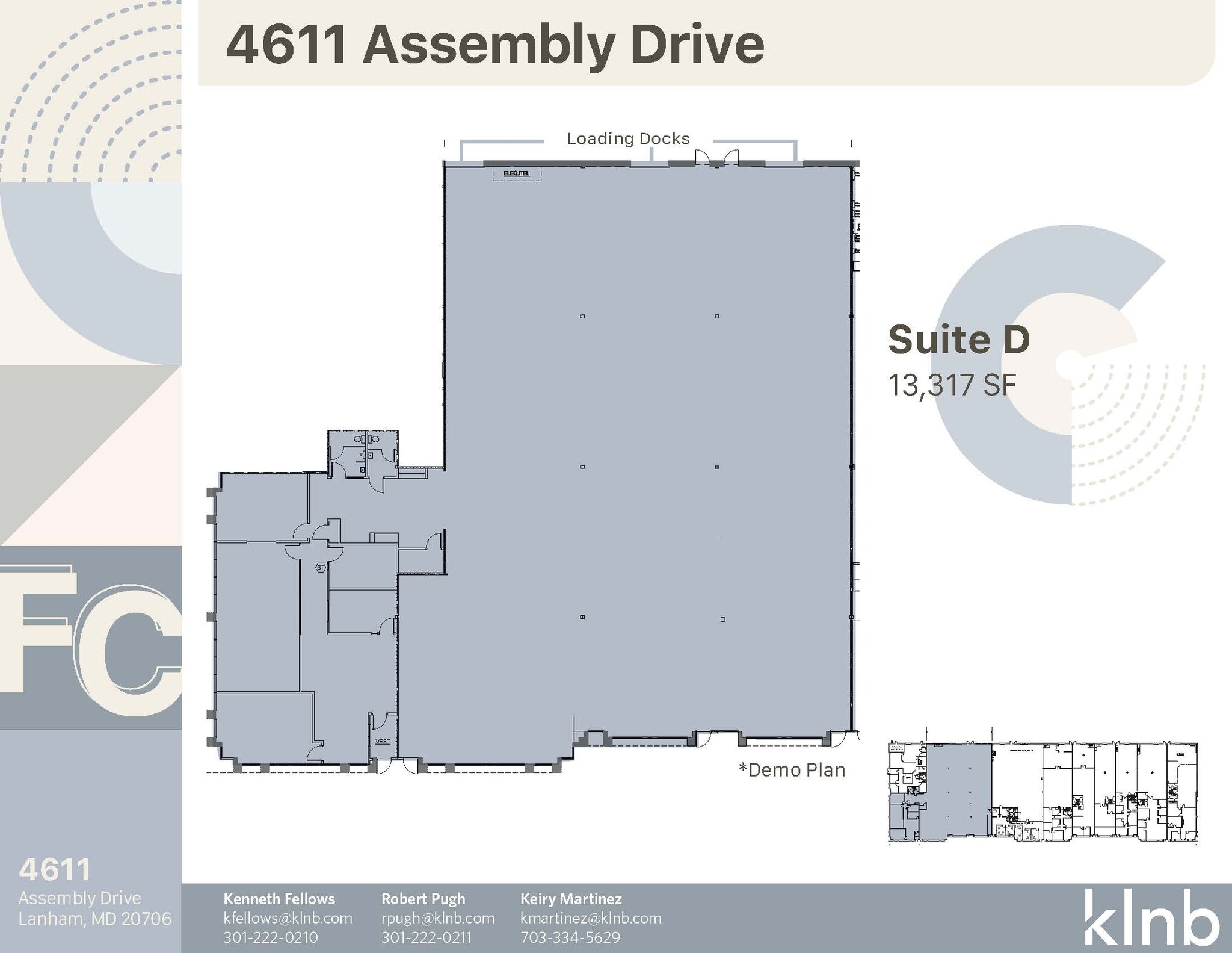 4611 Assembly Dr, Lanham, MD for lease Floor Plan- Image 1 of 1