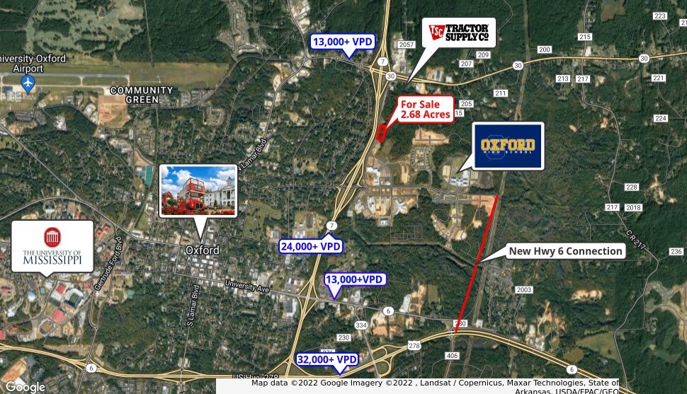 Ed Perry Blvd, Oxford, MS for sale - Primary Photo - Image 2 of 3