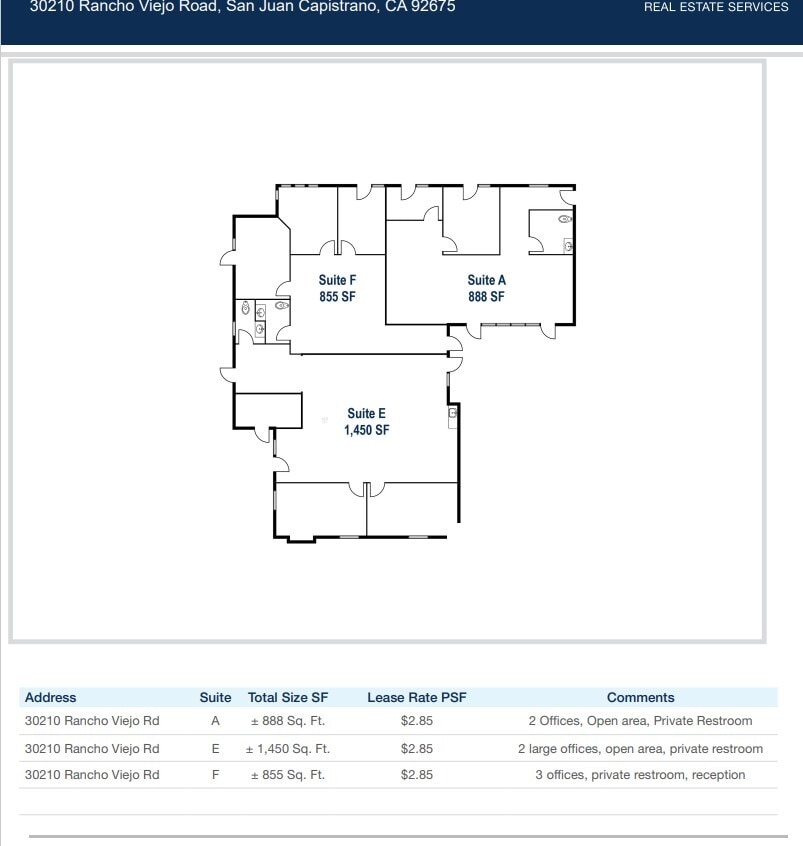 30210 Rancho Viejo Rd, San Juan Capistrano, CA for lease Floor Plan- Image 1 of 1