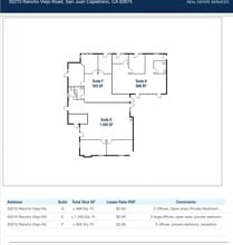 30210 Rancho Viejo Rd, San Juan Capistrano, CA for lease Floor Plan- Image 1 of 1