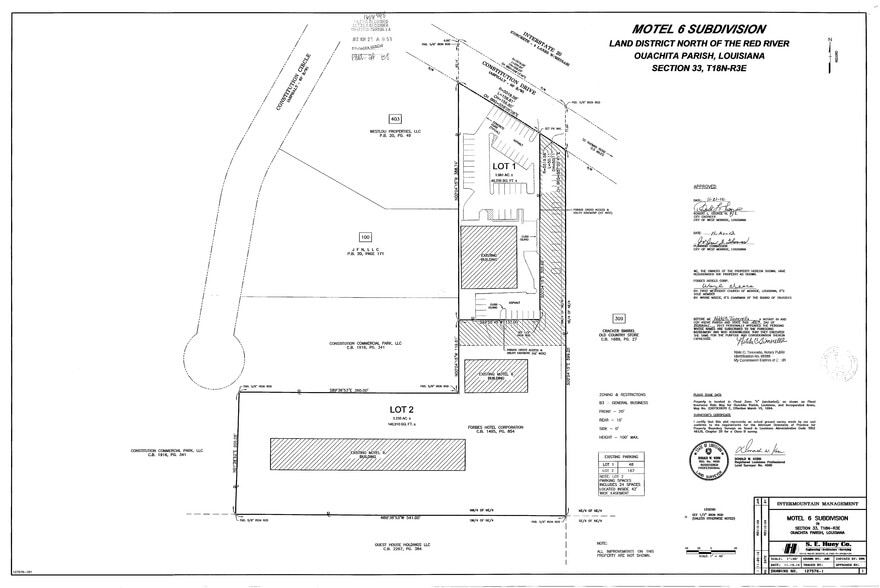 399 Constitution Dr, West Monroe, LA for sale - Plat Map - Image 3 of 4