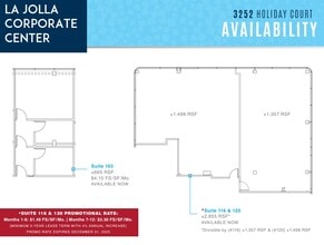 8939 Villa La Jolla Dr, La Jolla, CA for lease Floor Plan- Image 1 of 1