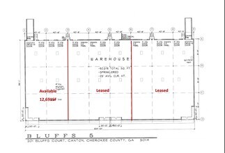 111 Bluffs Ct, Canton, GA for lease Floor Plan- Image 1 of 1