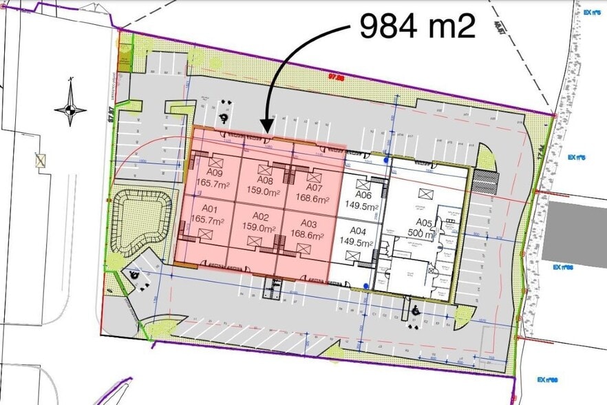 Flex in Quimper for lease - Site Plan - Image 3 of 3