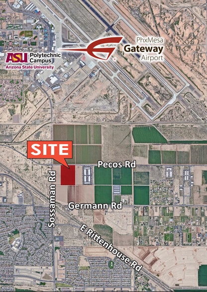 SEC Pecos Rd & Sossaman Rd, Mesa, AZ for sale - Primary Photo - Image 1 of 1