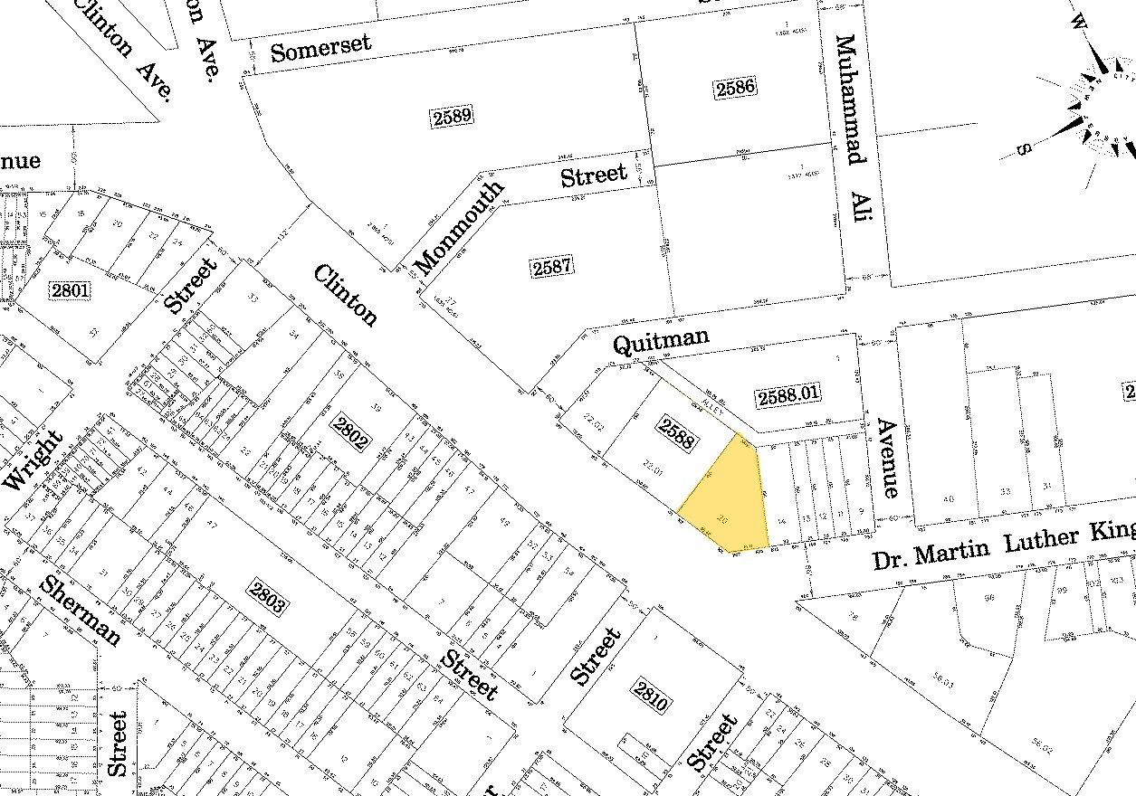 165-169 Clinton Ave, Newark, NJ for sale Plat Map- Image 1 of 1