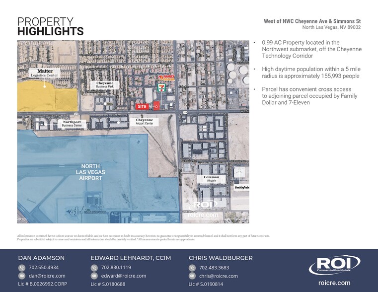 3000 Cheyenne, North Las Vegas, NV for sale - Aerial - Image 3 of 7