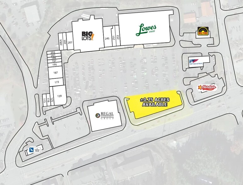 New Market Center, Boone, NC for lease - Site Plan - Image 3 of 3