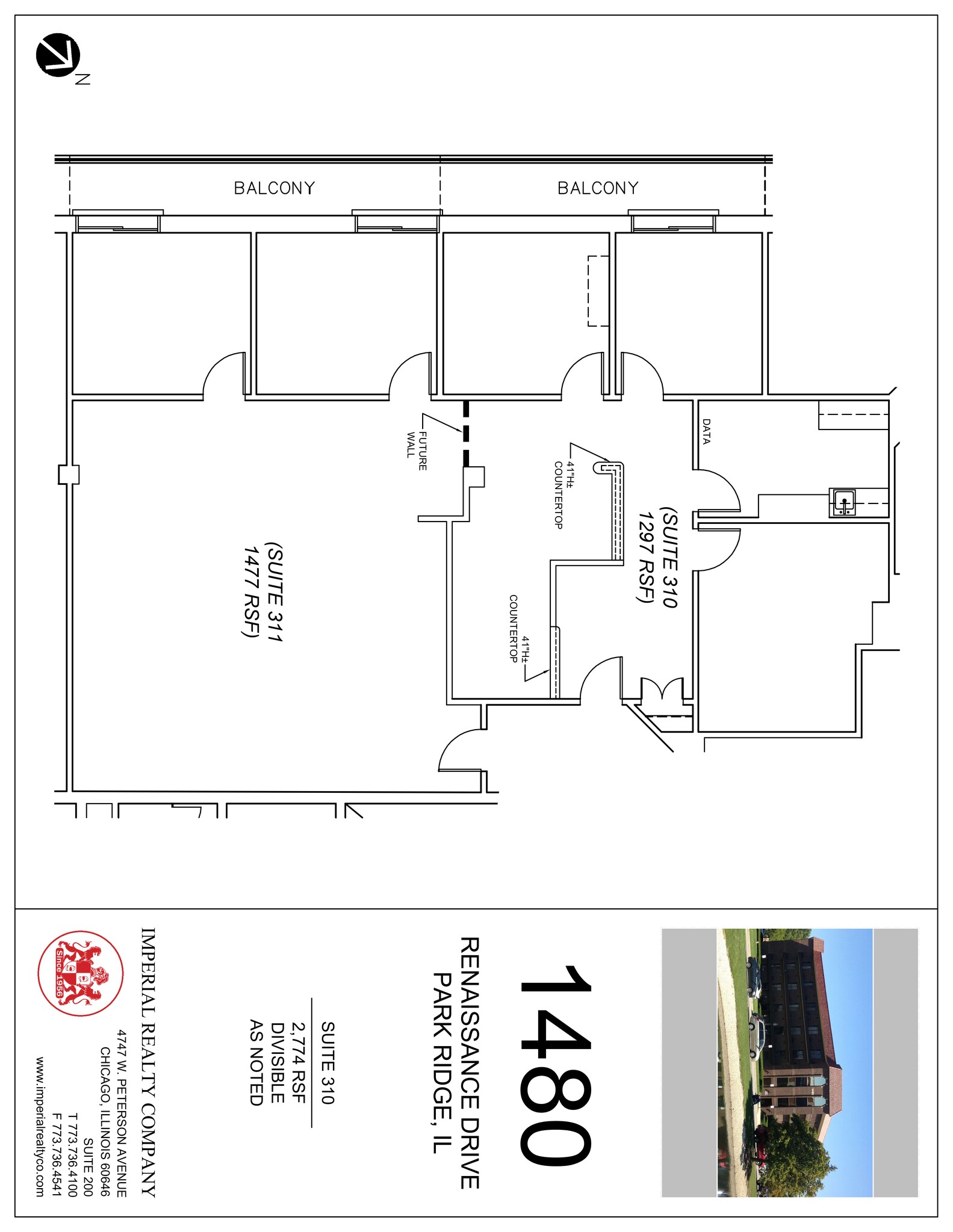 1480 Renaissance Dr, Park Ridge, IL for lease Site Plan- Image 1 of 2