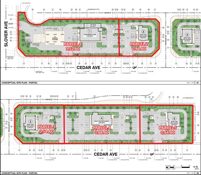 SEC of Slover Ave & Cedar Ave, Bloomington, CA for lease - Site Plan - Image 2 of 3