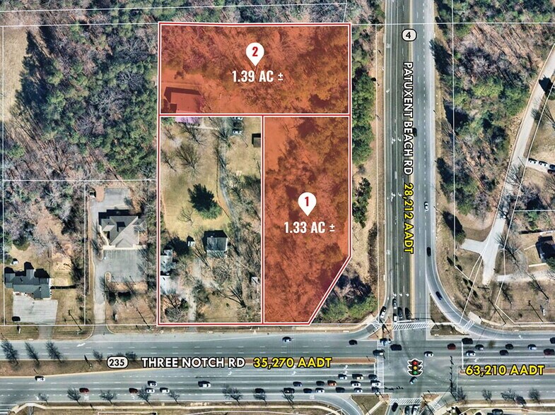 23186 Three Notch Rd, California, MD for lease - Aerial - Image 2 of 3