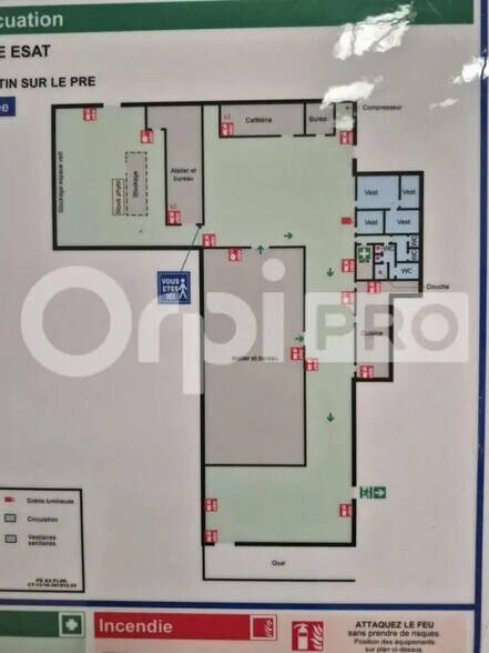 Industrial in Saint-Martin-sur-le-Pré for lease - Floor Plan - Image 1 of 6