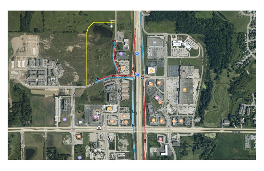 71st Street and Interstate 94 Hwy, Kenosha, WI for sale - Site Plan - Image 2 of 3