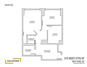 315 W 57th St, New York, NY for lease Floor Plan- Image 2 of 2