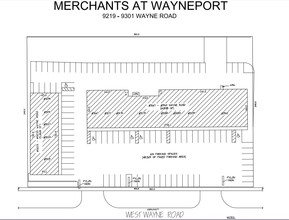 9219-9301 Wayne Rd, Romulus, MI for lease Site Plan- Image 2 of 2