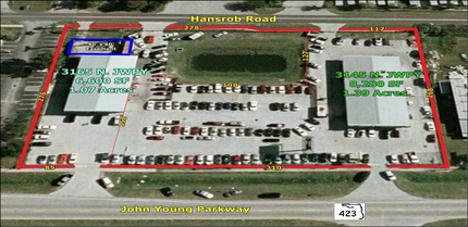 3165 N John Young Pky, Orlando, FL - aerial  map view