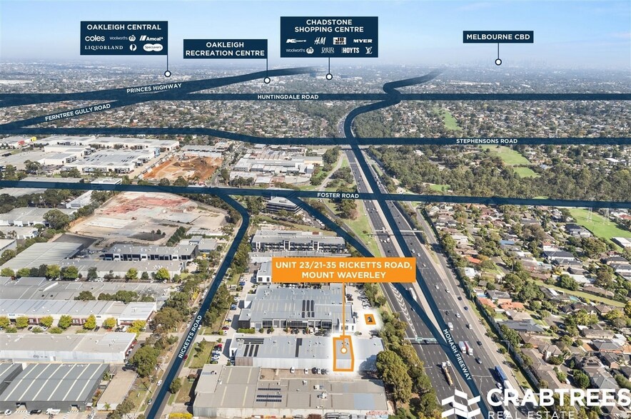 21-35 Ricketts Rd, Mount Waverley for lease - Aerial - Image 2 of 4