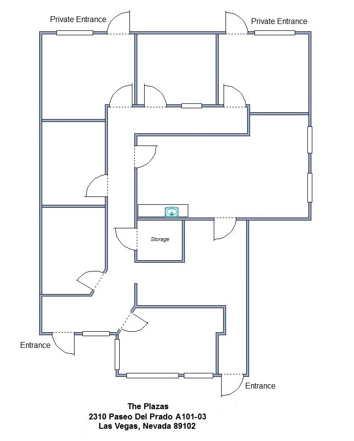 2310 Paseo Del Prado, Las Vegas, NV for lease Floor Plan- Image 1 of 1