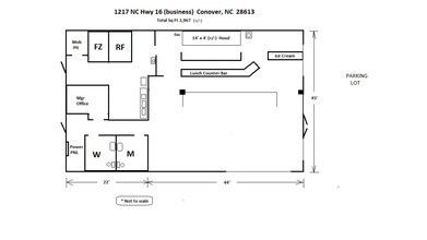 1217 N NC 16 Hwy, Conover, NC for lease Floor Plan- Image 2 of 8