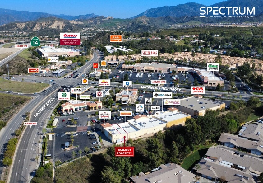 26861-26925 Sierra Hwy, Newhall, CA for lease - Aerial - Image 1 of 15