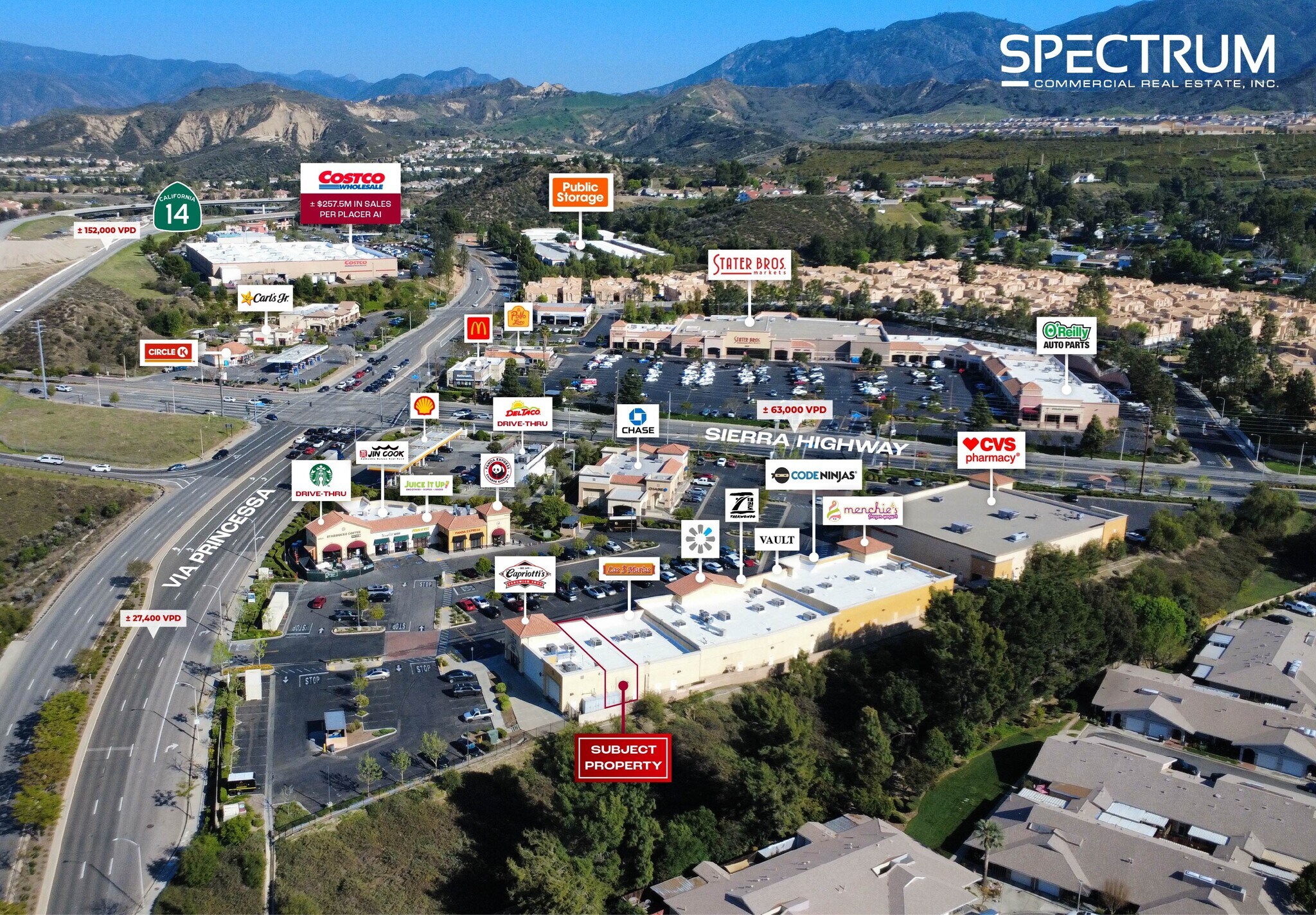 26861-26925 Sierra Hwy, Newhall, CA for lease Aerial- Image 1 of 16